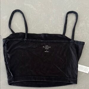 The Range Black Crop Top